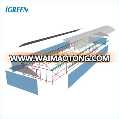 Low cost agricultural plastic green house for sale