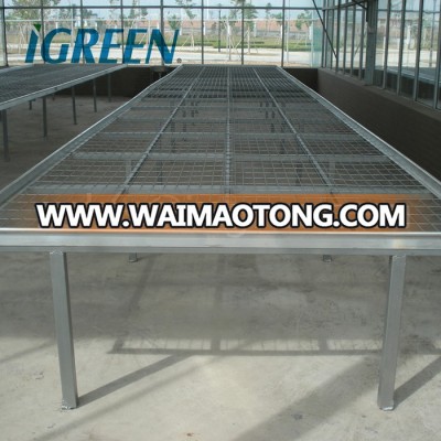 Aluminum benches for greenhouses